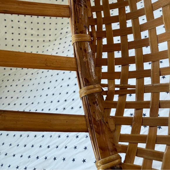 Vintage Republic of China Rattan / Bamboo / Reed Fishing Basket Excellent Cond - Picture 10 of 17